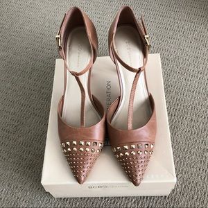 BCBGeneration Studded Leather Pumps Sz 10